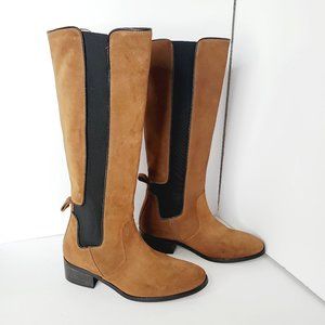 MODERN VINTAGE SPAIN Genuine Suede Riding Boots